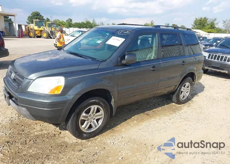 2003 Honda Pilot Ex-L из США, поврежденный, VIN 2HKYF18523H610187